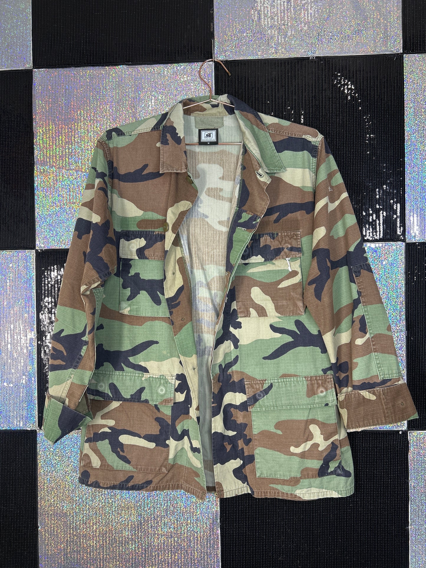 Camo actin up, cherries, spade jacket