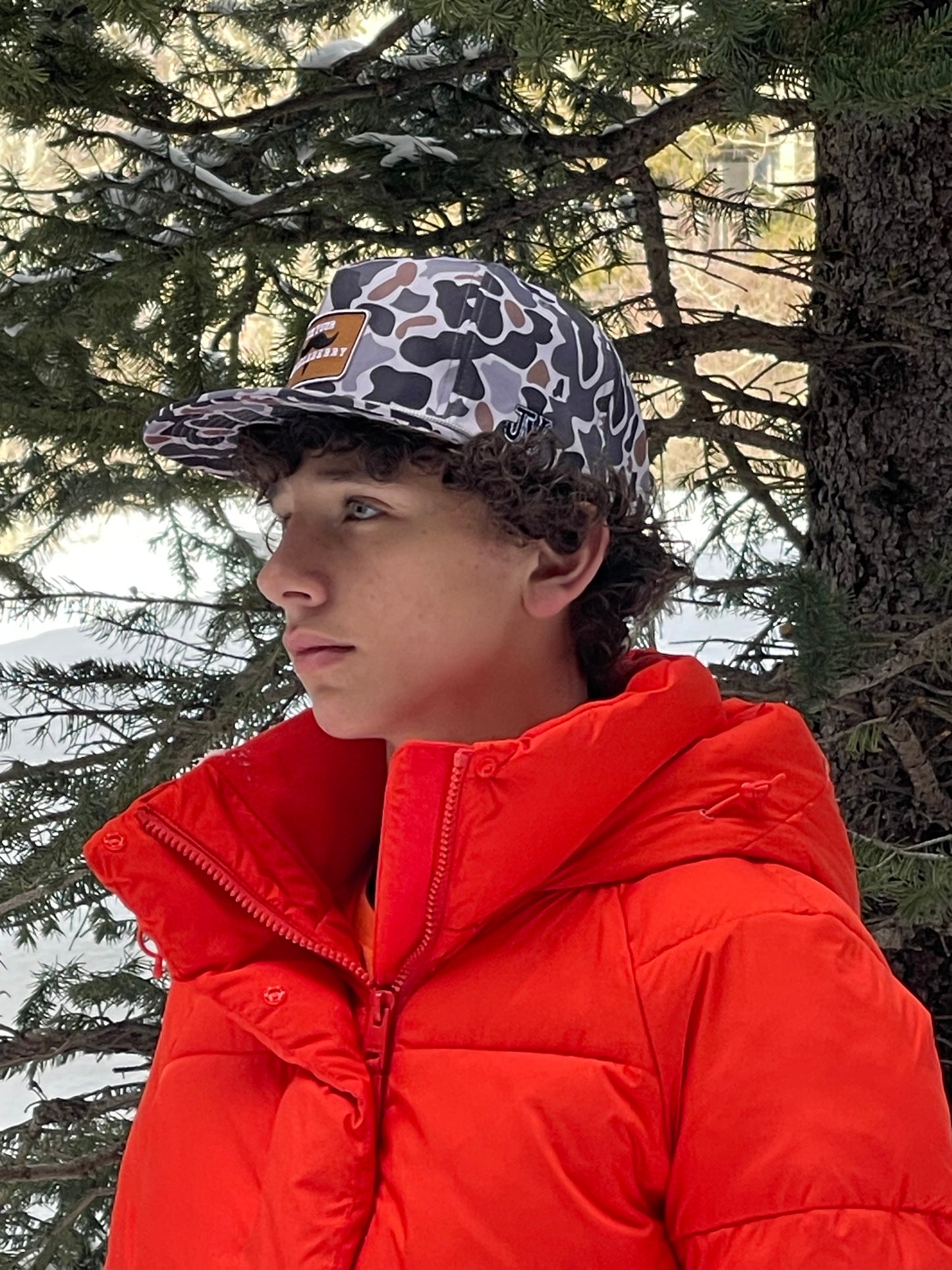 jv duck camo cap, I'm your huckleberry