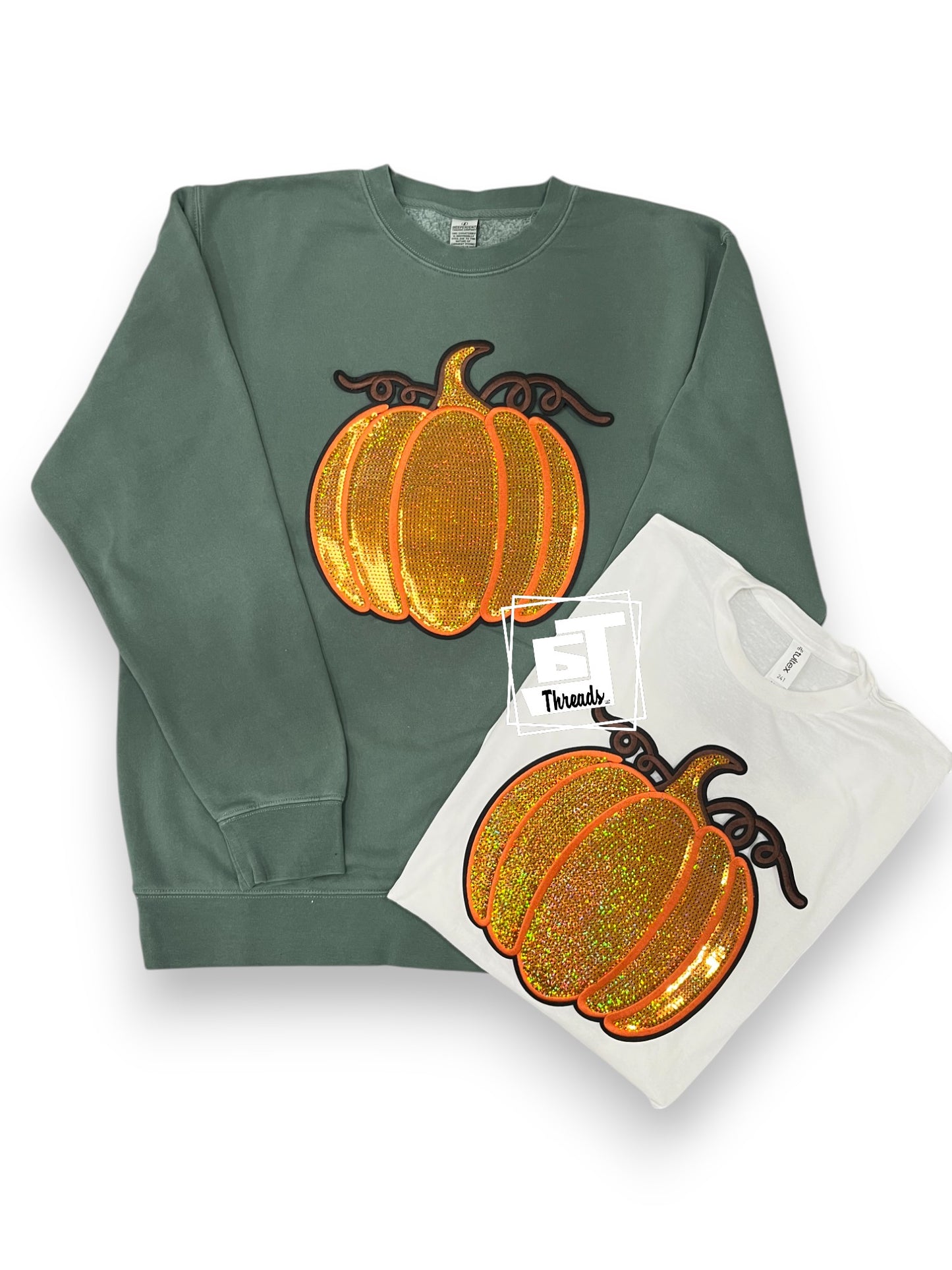 Orange Sequin Pumpkin