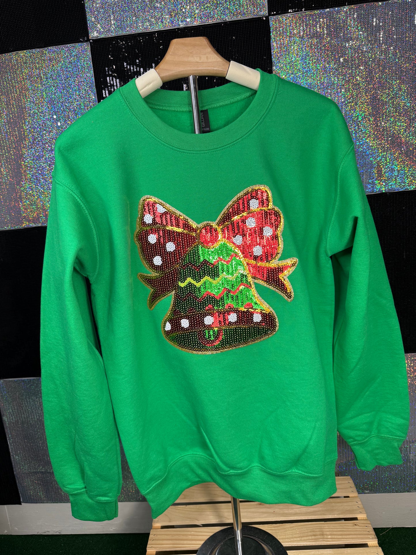 Christmas Bell ....Completed Sweatshirt