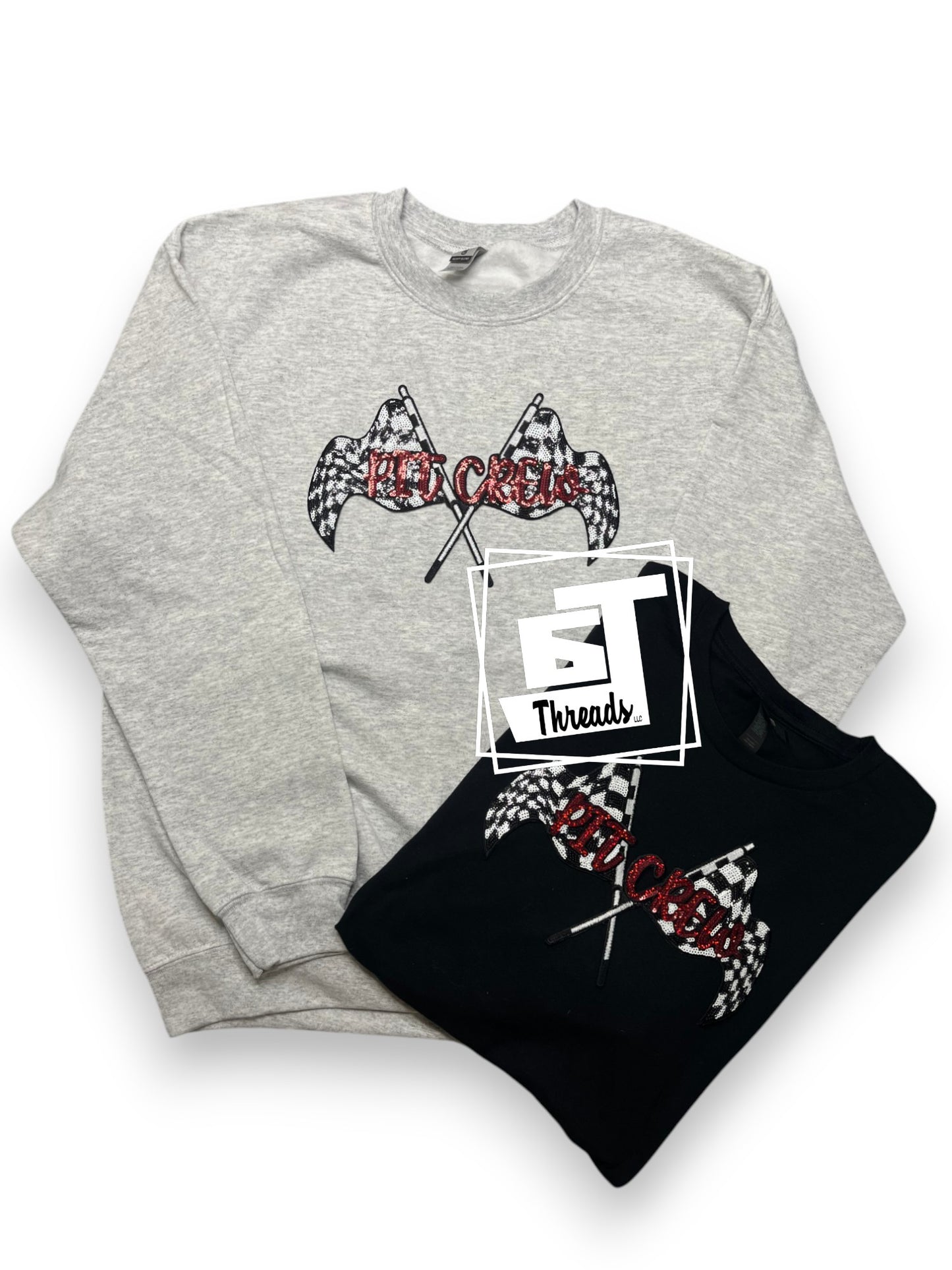 Checkered Sequin Pit Crew