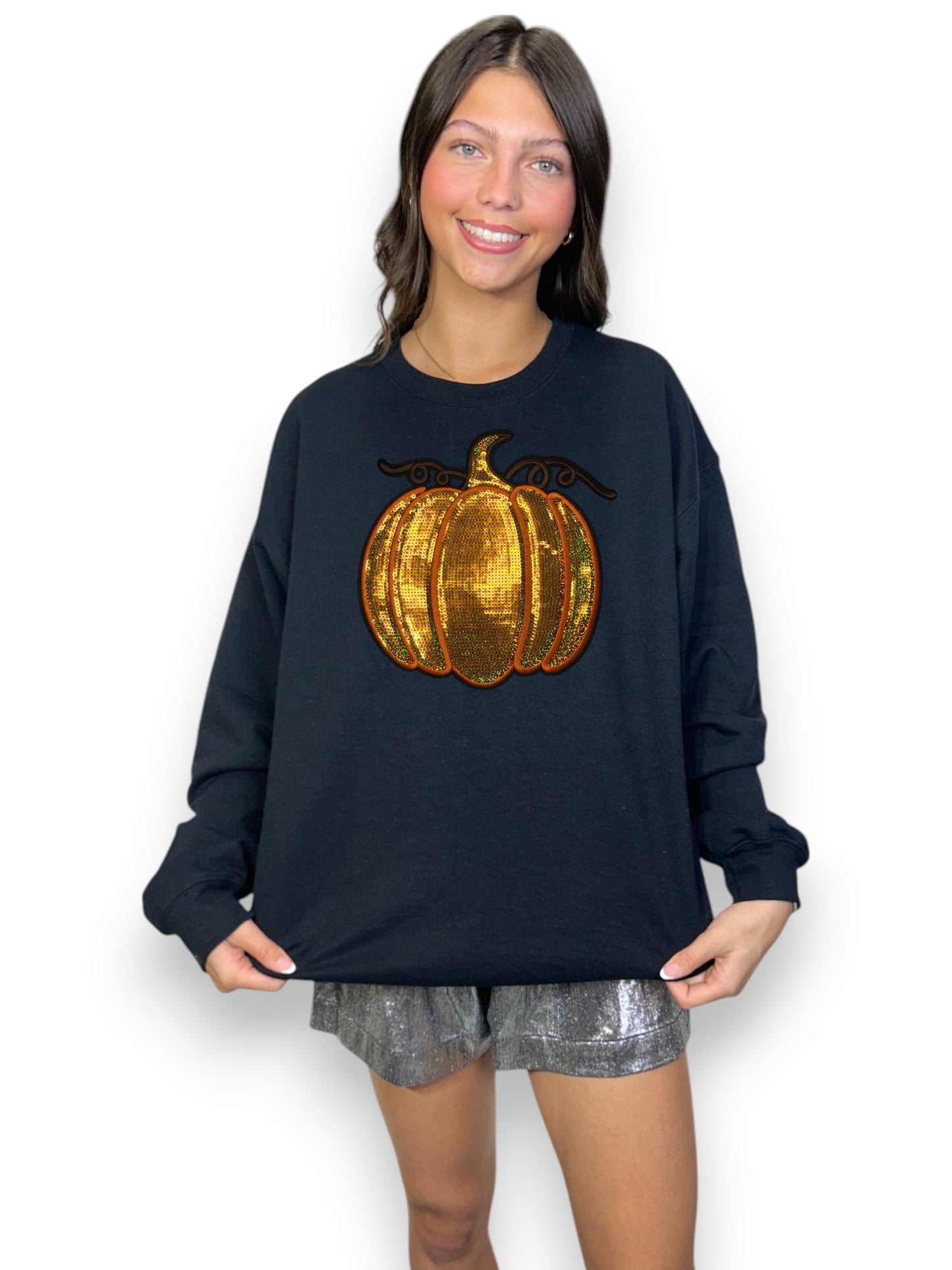 Orange Sequin Pumpkin