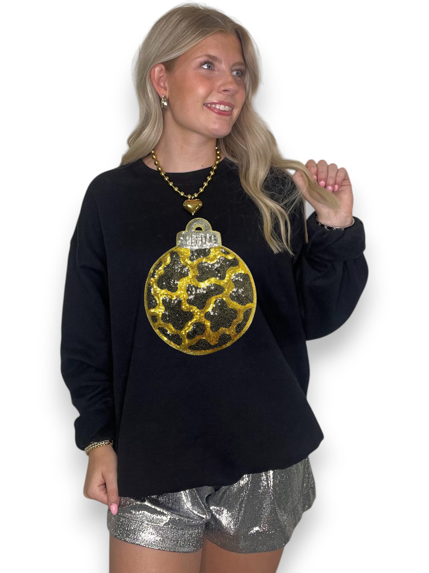 Cheetah Print Christmas Ornament