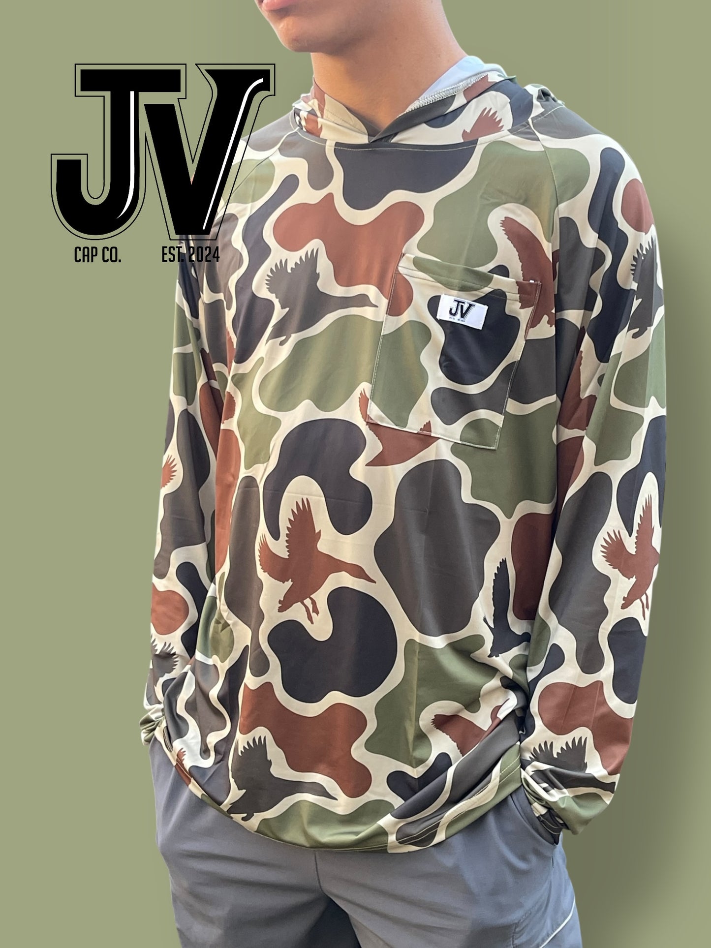 Jv Cap Co Duckin' Camo Collection - Mallard Madness Hoodies Long Sleeve