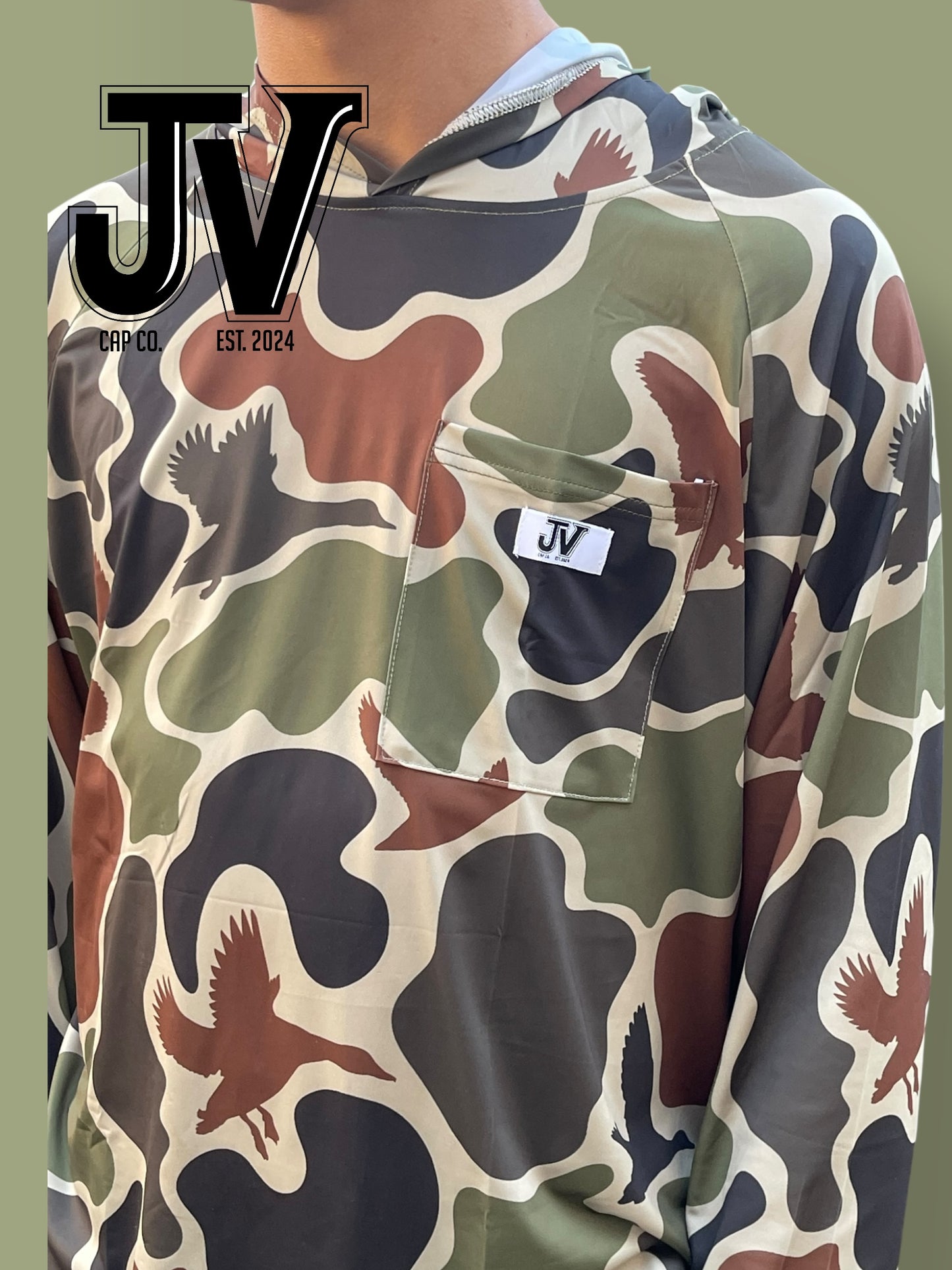 Jv Cap Co Duckin' Camo Collection - Mallard Madness Hoodies Long Sleeve