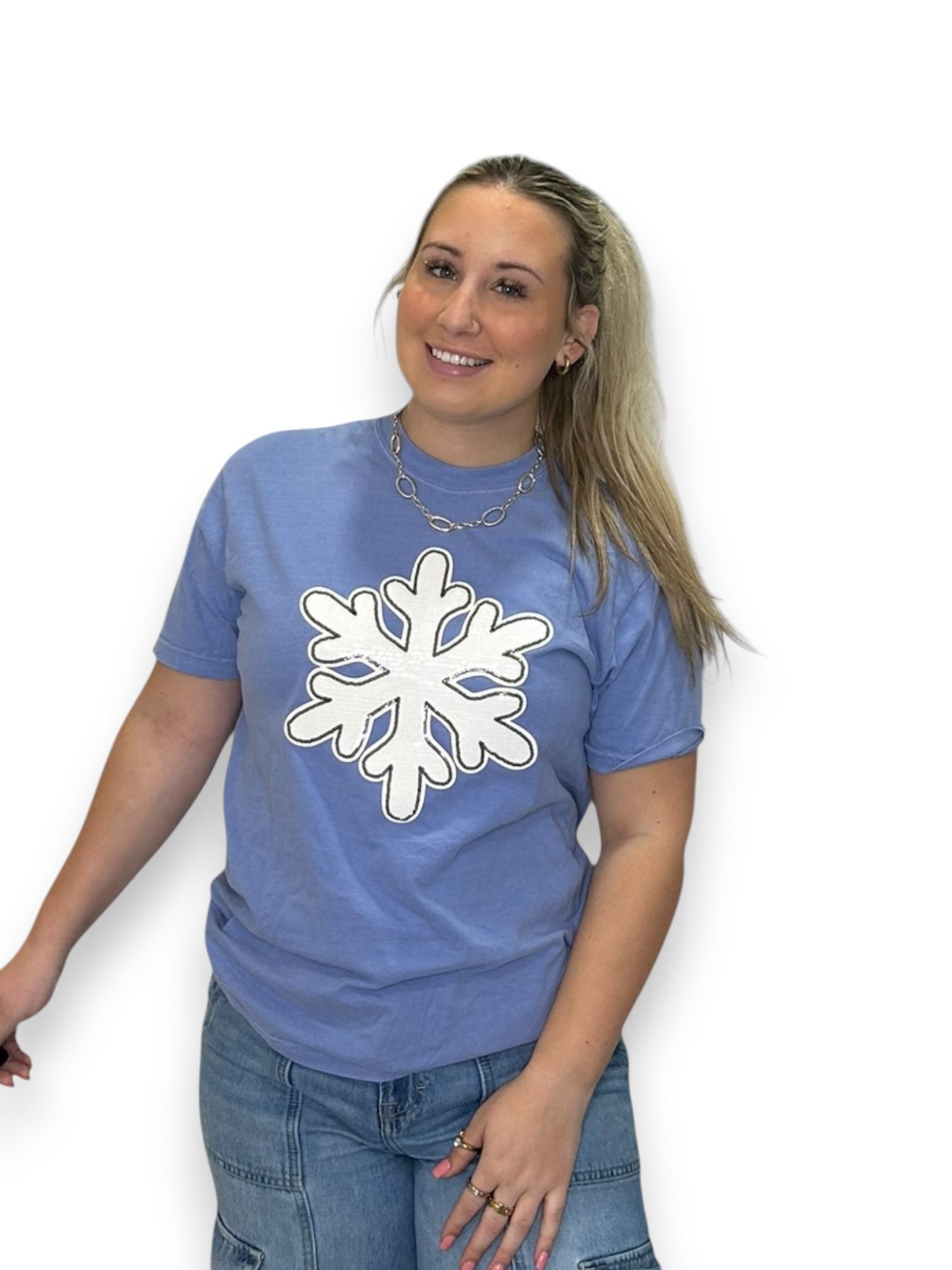 White Sequin Snowflake