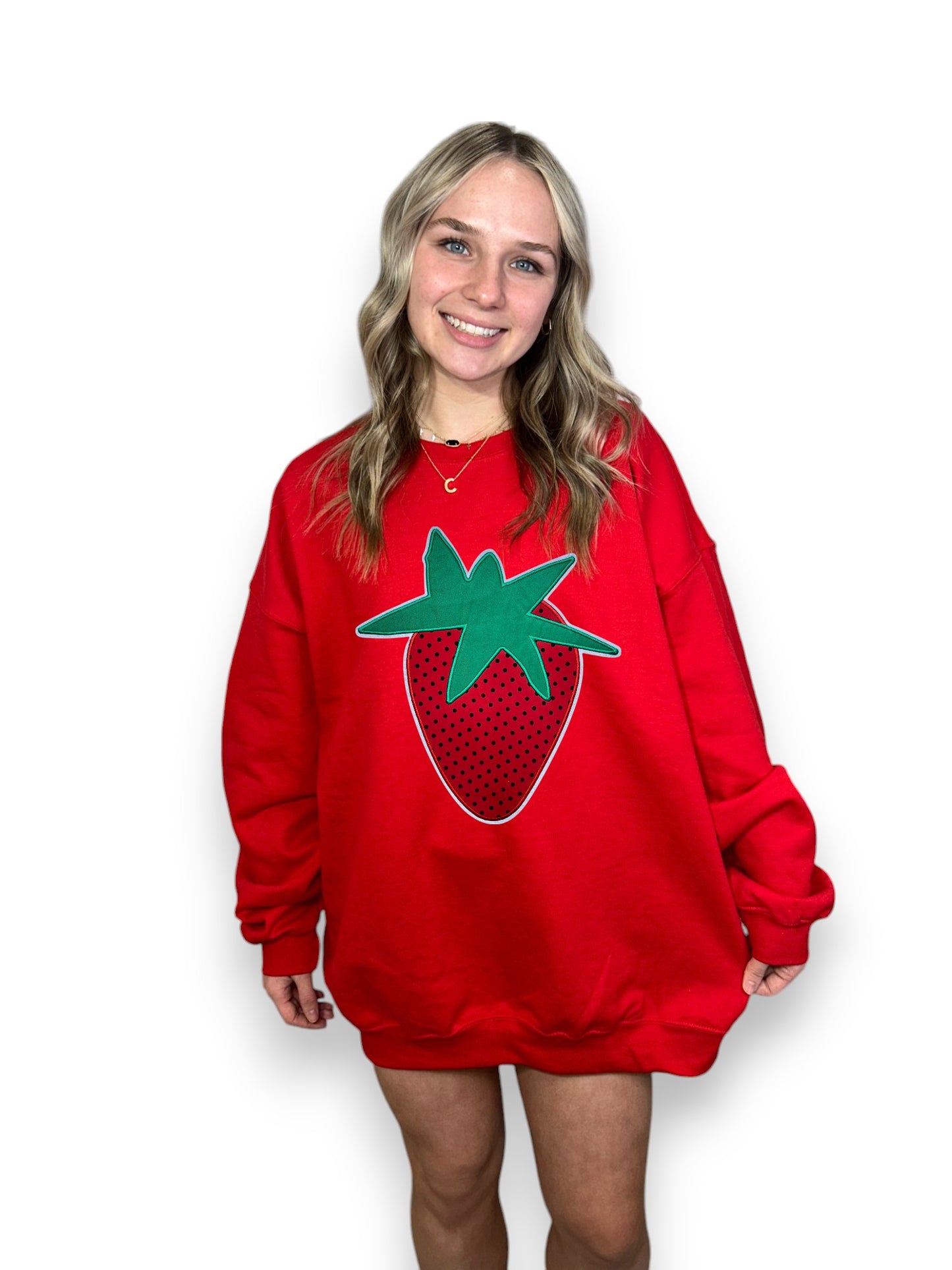 Red Felt Strawberry