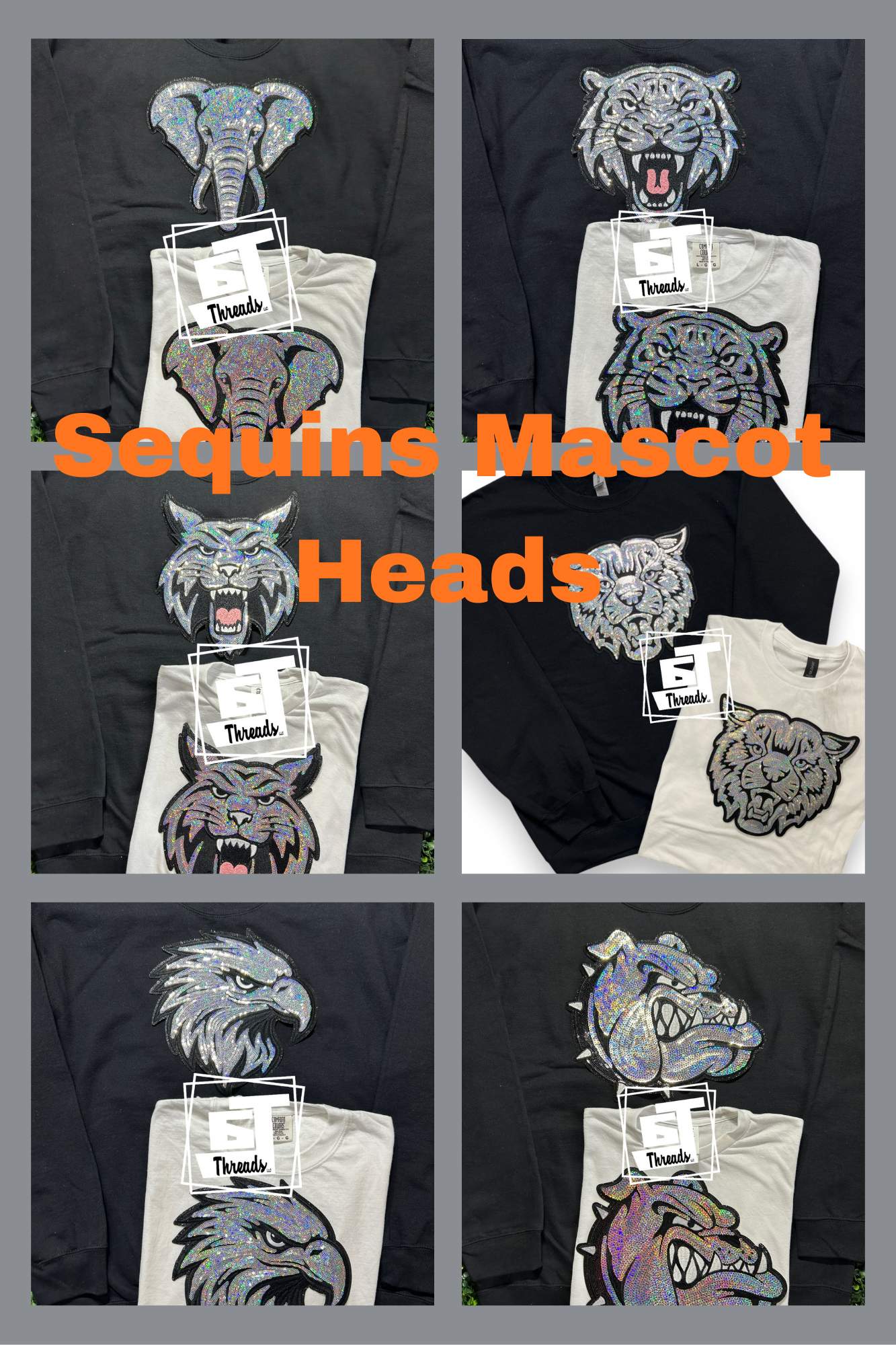 Completed Mascot Heads