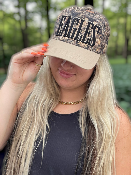 Camo Eagles Cap