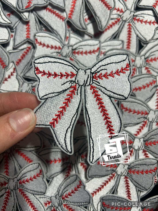 Baseball Bow....Cap Patches Only