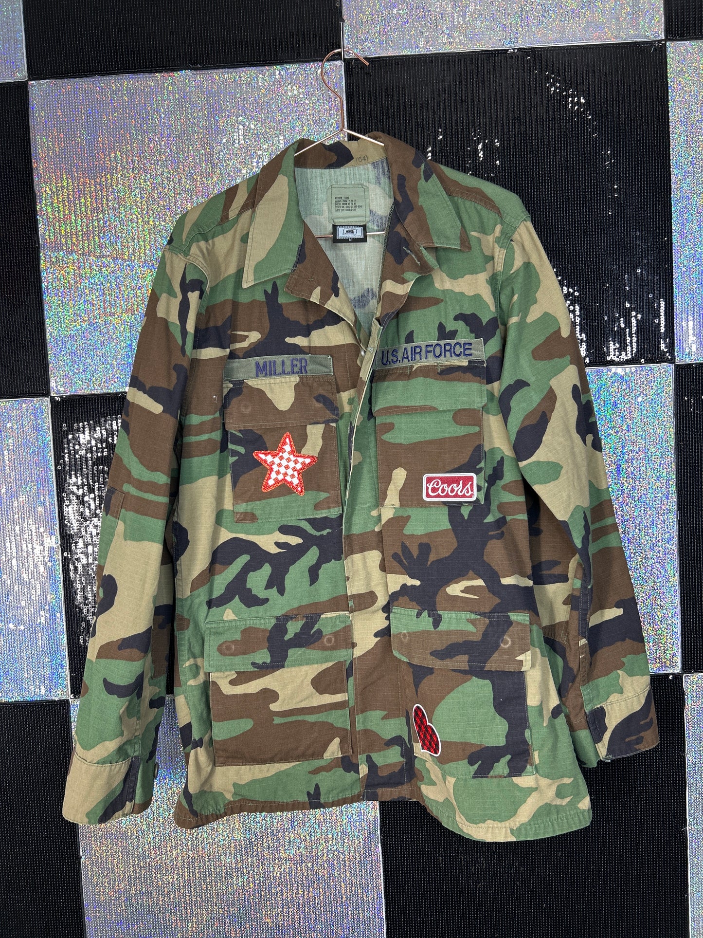 Camo lips eight ball cherries Jacket