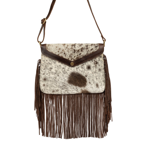 Cowhide Cross Body With Fringe