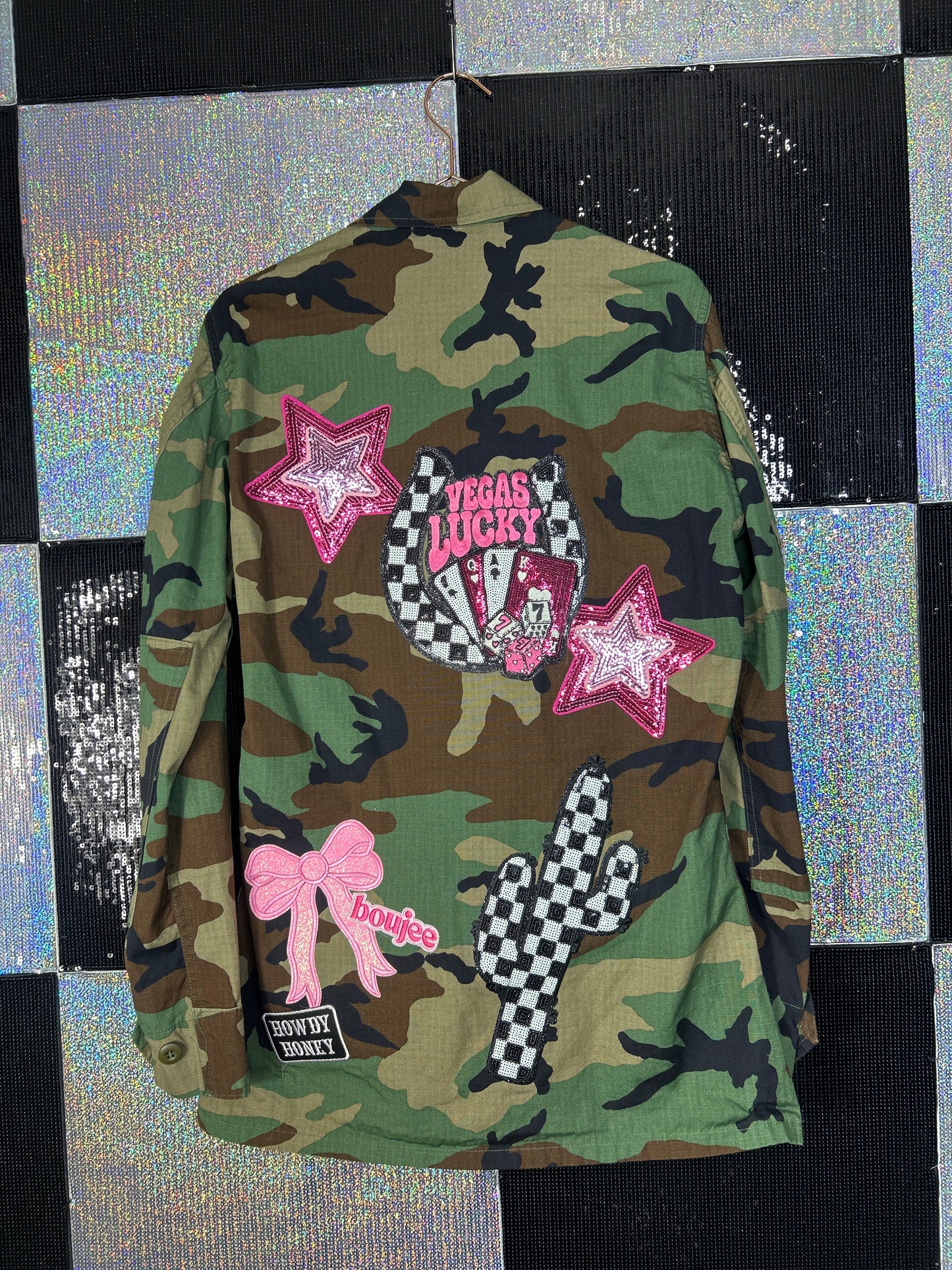 Camo Jacket pink Vegas lucky cactus