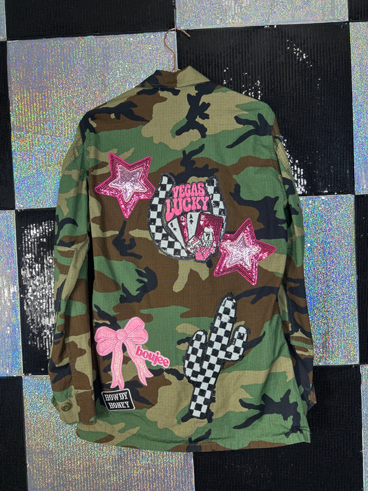 Camo Jacket pink Vegas lucky cactus