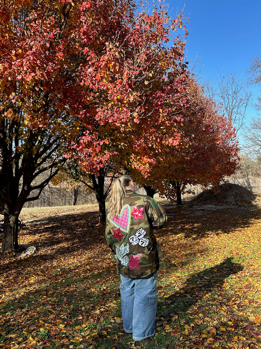 Camo checkered Heart Jacket