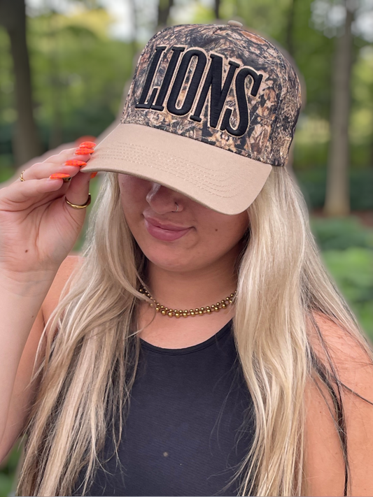 Camo Lions Cap