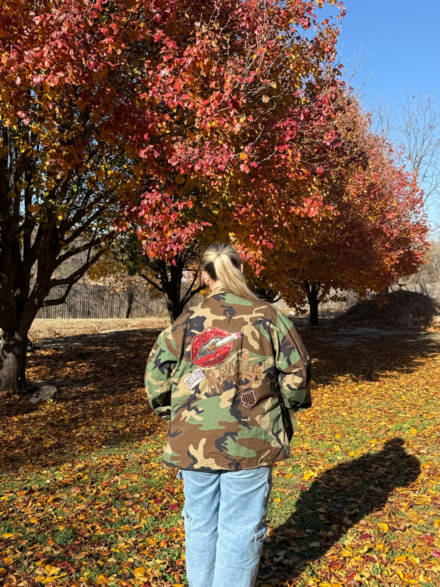 Camo lips/howdy jacket