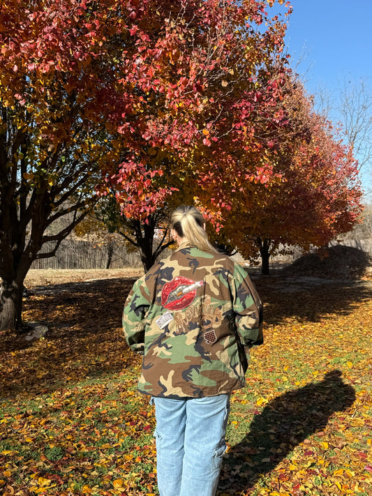 Camo lips/howdy jacket