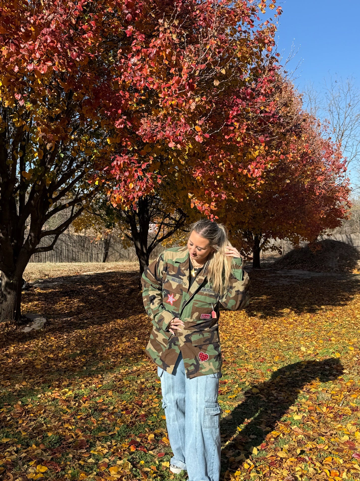 Camo lips eight ball cherries Jacket