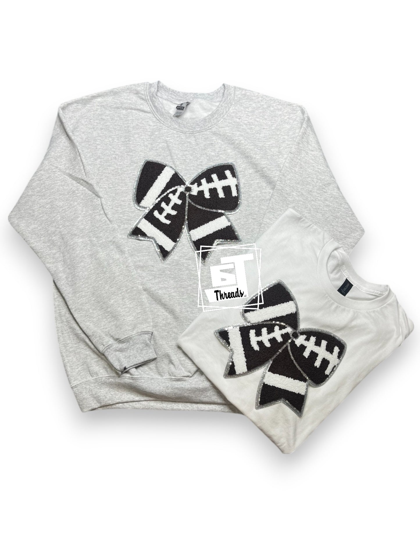 Chenille Football Bow