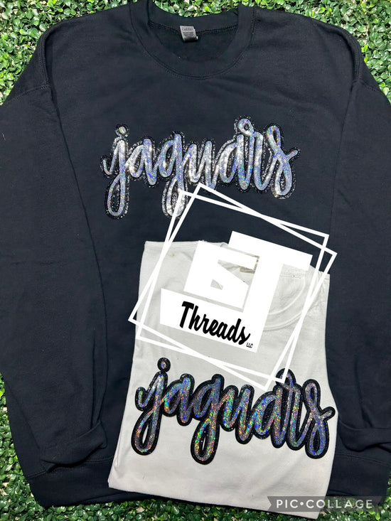 Cursive Sequin Jaguars