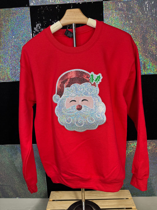 Santa face ....Completed sweatshirt