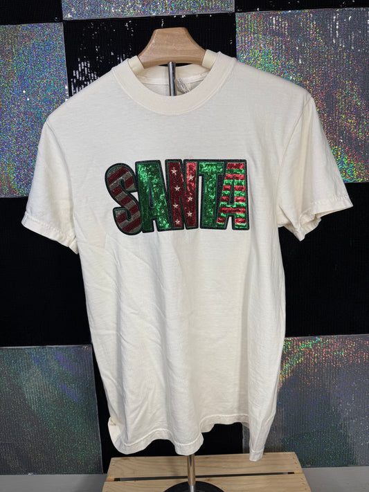 Santa Word ....Completed Tee