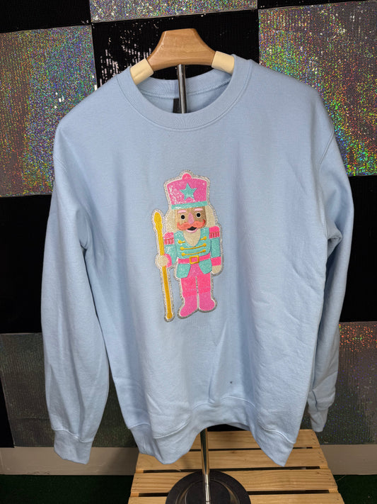 pink and teal nutcracker  ...Completed Sweatshirt