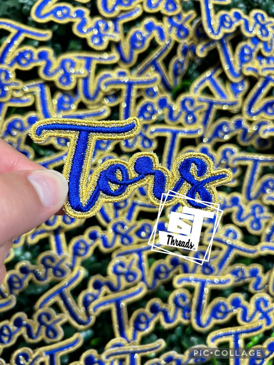 Blue and Gold Tors....Cap Patches Only