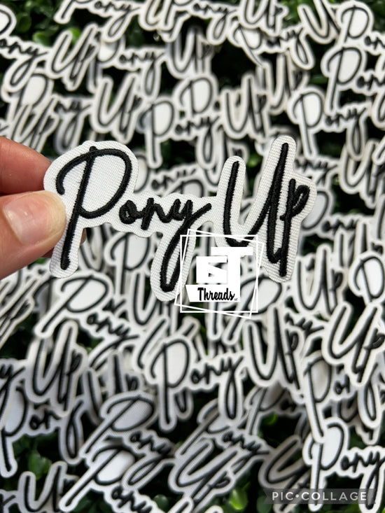 Pony Up....Cap Patches Only