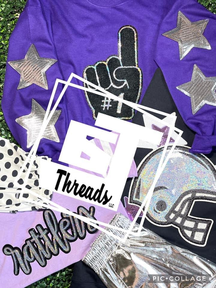 Cursive Sequin Rattlers