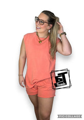 Two Piece Coral Comfy Set 