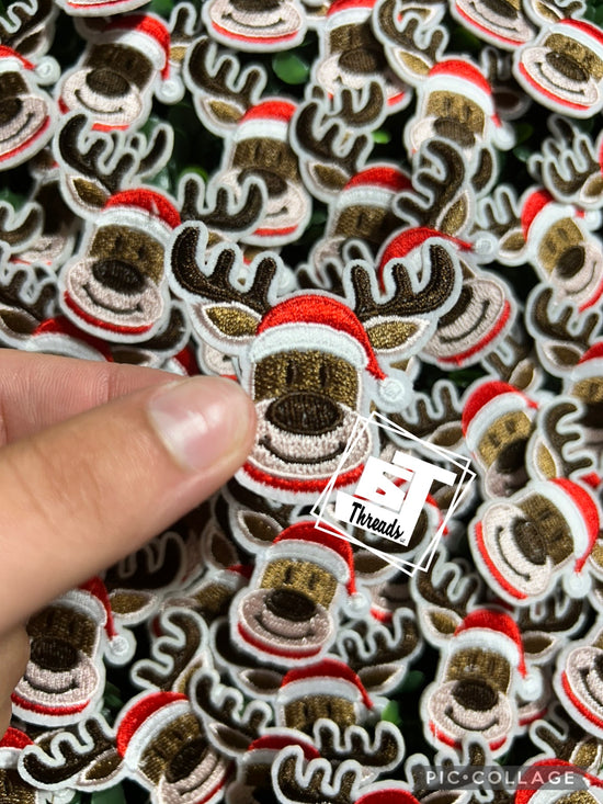 Mini Reindeer Head....Cap Patches Only