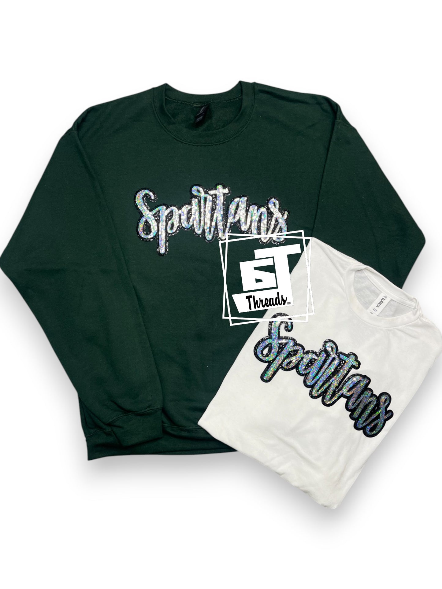 Cursive Sequin Spartans