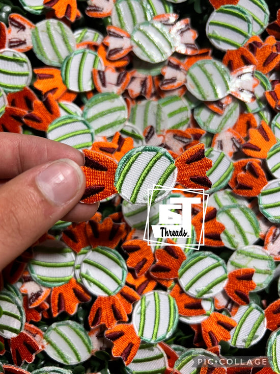 Orange and Green Candy....Cap Patches Only