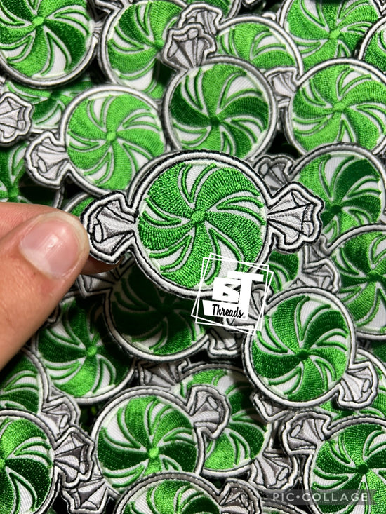 Green Peppermint Candy....Cap Patches Only