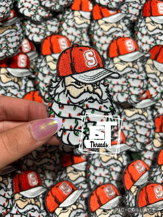 Christmas Lights Santa....Cap Patches Only