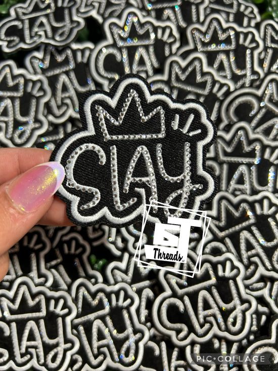 Rhinestone Slay....Cap Patches Only