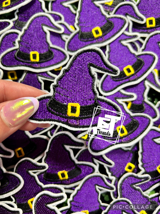 Purple Witch Hat...Cap Patches Only