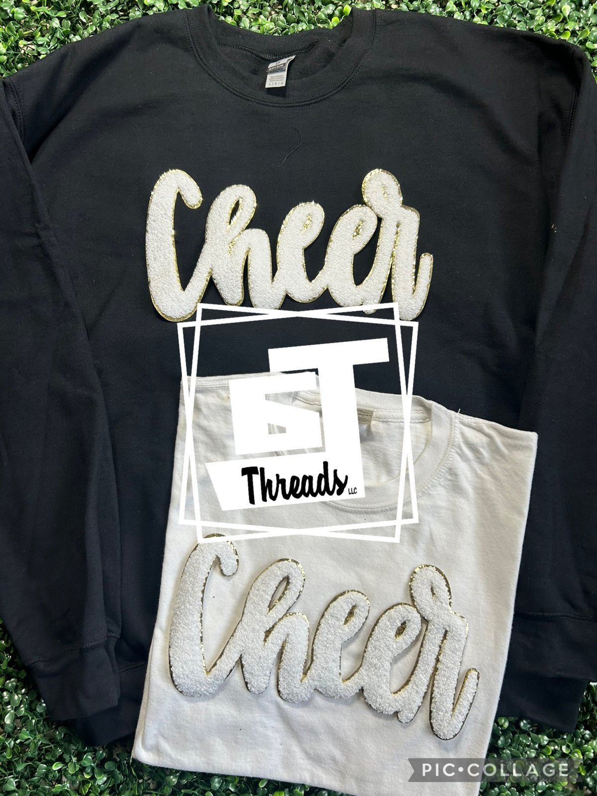 Cursive Cheer White Cursive Cheer – 6J Threads LLC