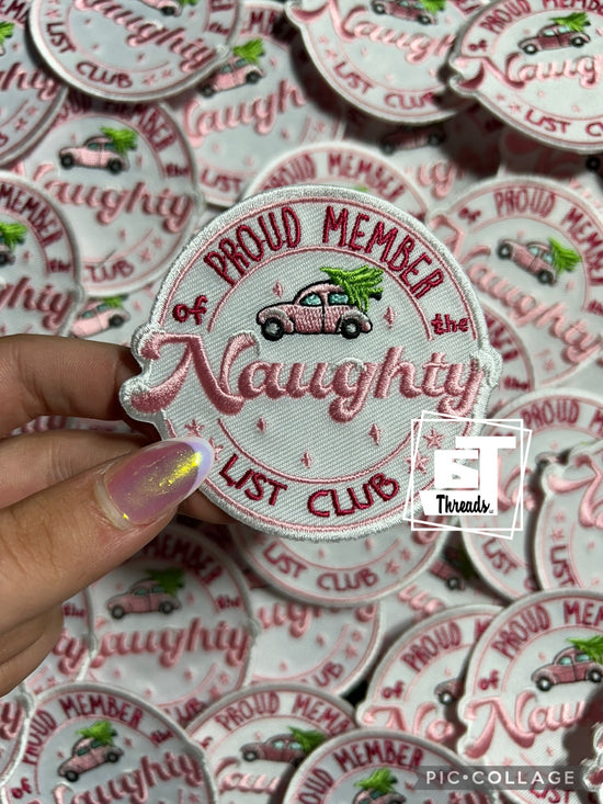 Proud Naughty List Club....Cap Patches Only