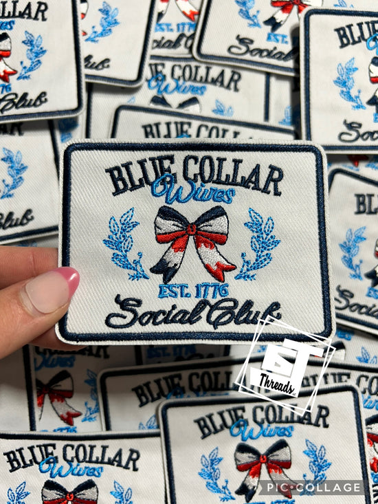 Blue Collar Wife Social Club....Cap Patches Only