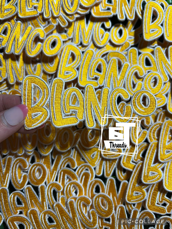 Yellow Blanco....Cap Patches Only