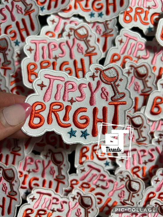 Tipsy and Bright....Cap Patches Only