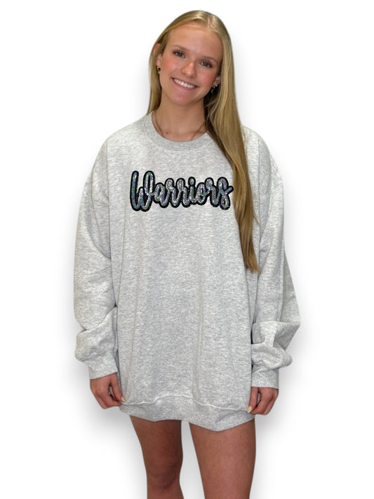 Cursive Sequin Warriors