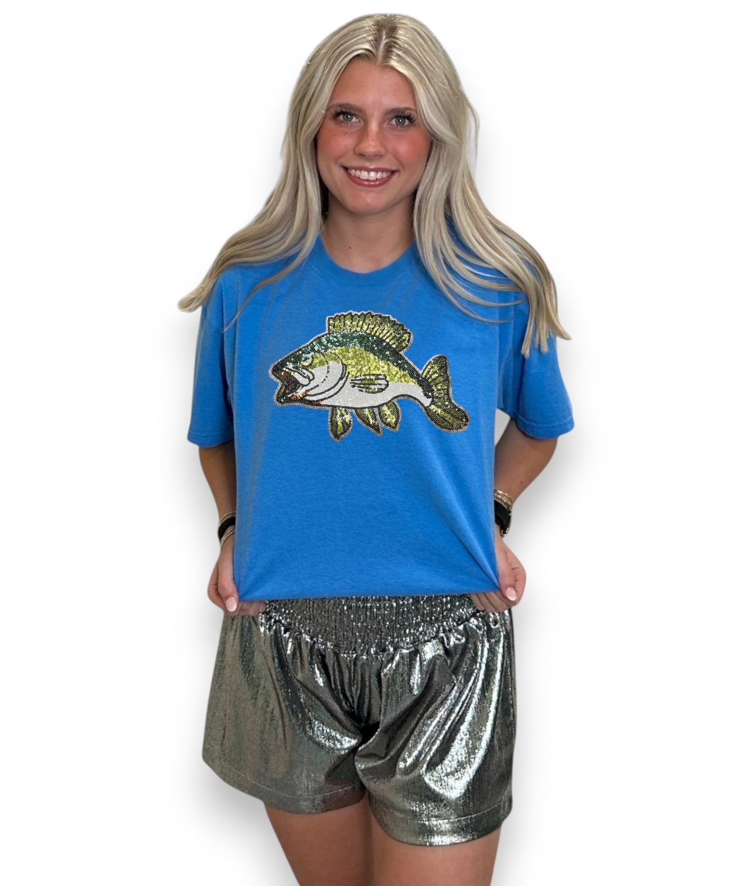 Green Sequin Bass