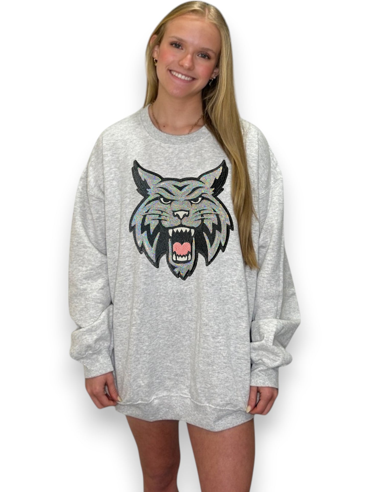 Sequin Wildcat/bobcat Mascot