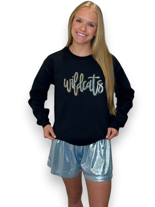 Cursive Sequin Wildcats