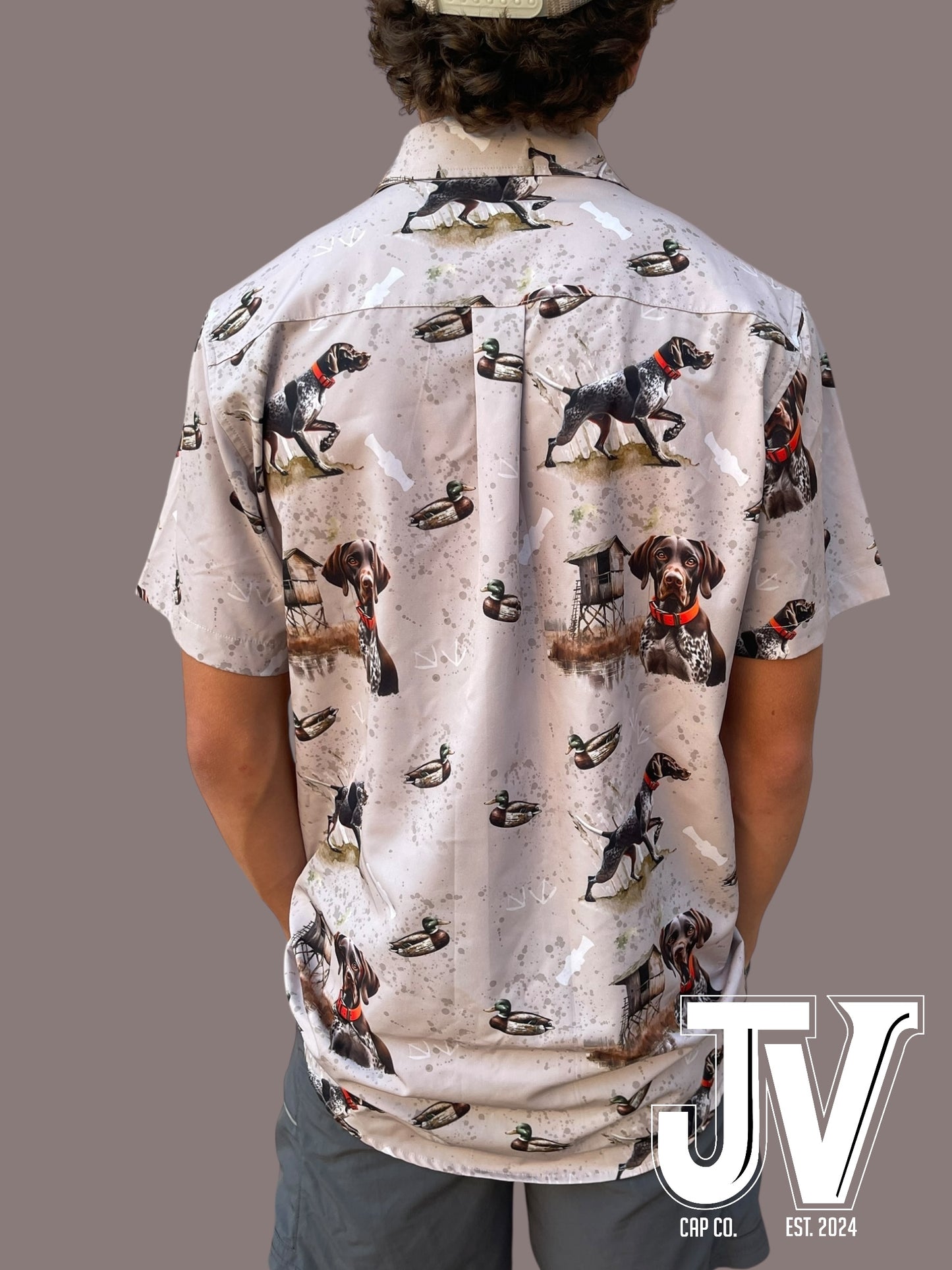 Jv Cap Co Duckin' Camo Collection - Muddy Duckin' Around -Button Up