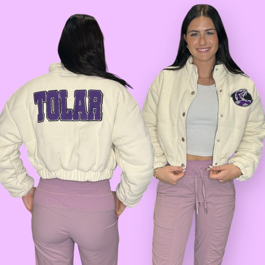 Long Sleeve Puffed Cropped Jacket 